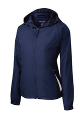 Sport-Tek Women's Colorblock Hooded Raglan Jacket LST76