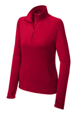 Sport-Tek Women's Sport-Wick Stretch 1/4-Zip Pullover LST850
