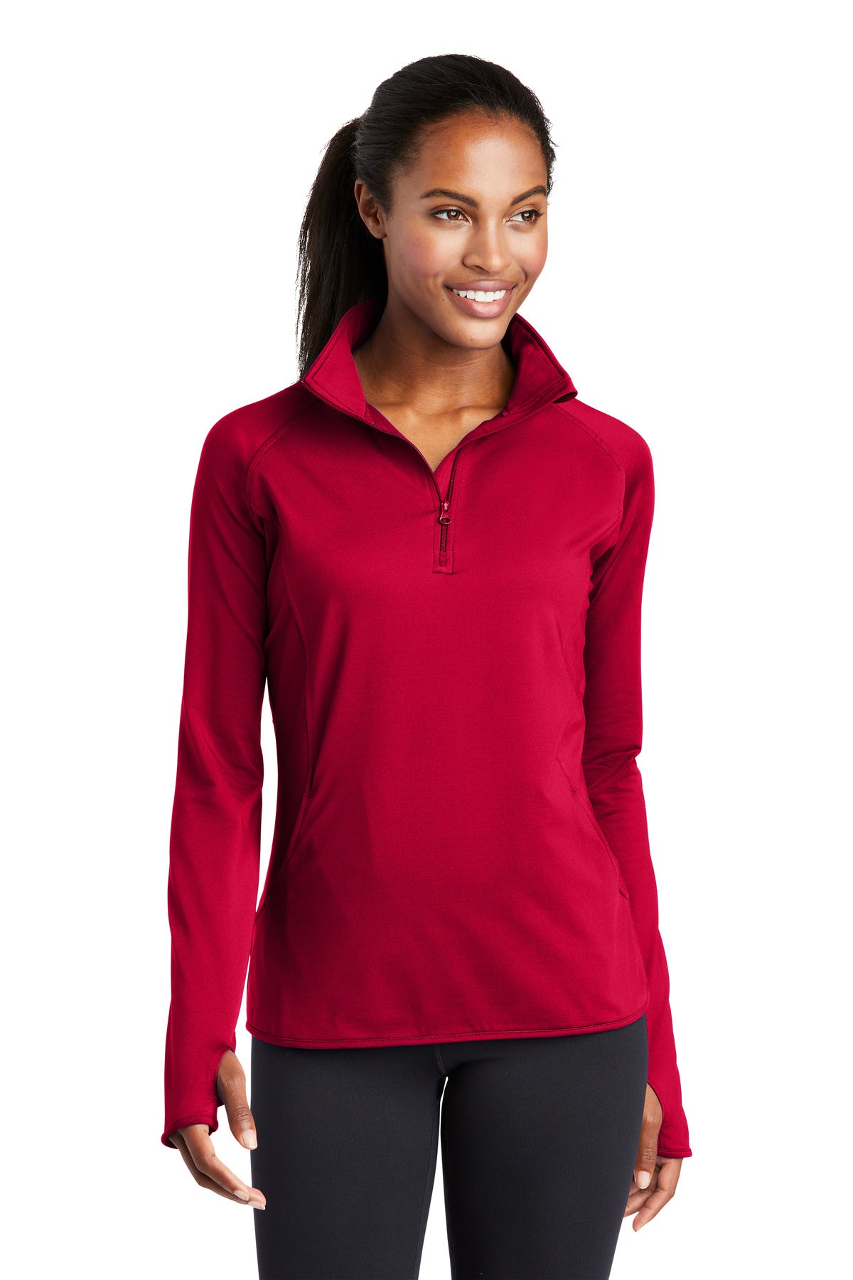 Sport-Tek Women's Sport-Wick Stretch 1/4-Zip Pullover LST850