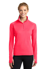 Sport-Tek Women's Sport-Wick Stretch 1/4-Zip Pullover LST850