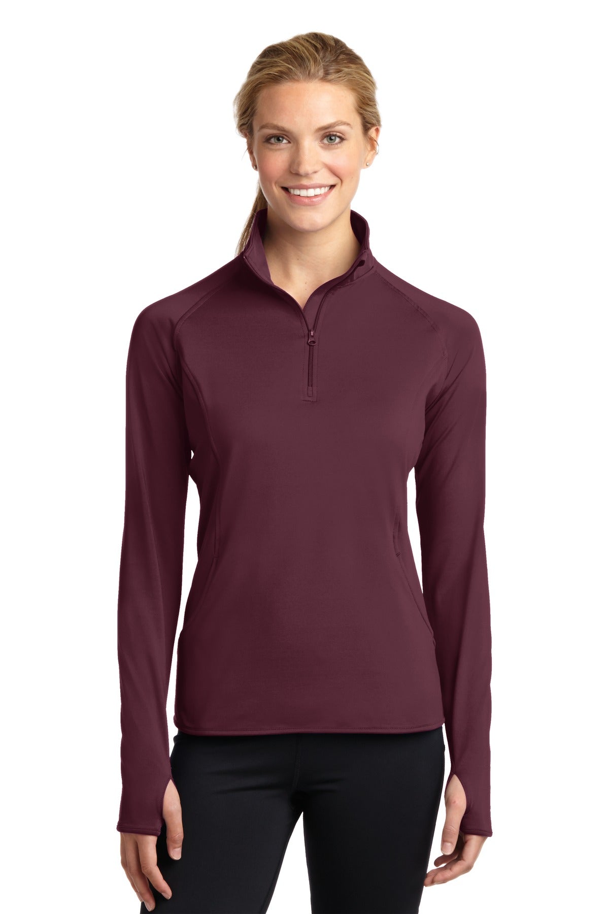 Sport-Tek Women's Sport-Wick Stretch 1/4-Zip Pullover LST850