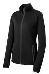 Sport-Tek Women's Sport-Wick Stretch Contrast Full-Zip Jacket LST853