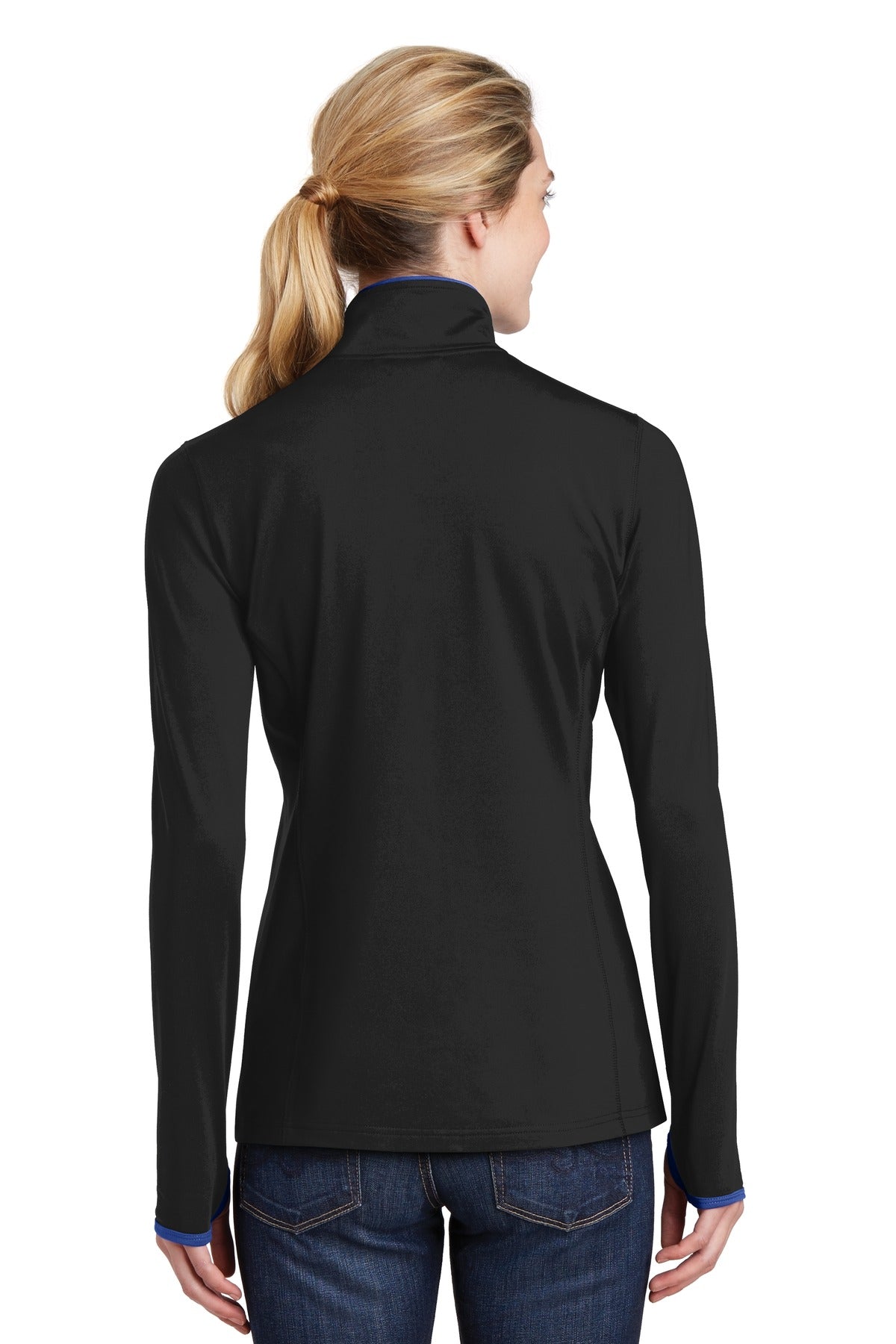 Sport-Tek Women's Sport-Wick Stretch Contrast Full-Zip Jacket LST853