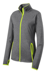 Sport-Tek Women's Sport-Wick Stretch Contrast Full-Zip Jacket LST853
