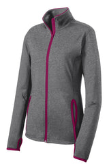Sport-Tek Women's Sport-Wick Stretch Contrast Full-Zip Jacket LST853