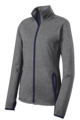Sport-Tek Women's Sport-Wick Stretch Contrast Full-Zip Jacket LST853
