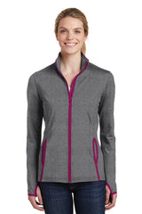 Sport-Tek Women's Sport-Wick Stretch Contrast Full-Zip Jacket LST853