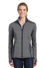 Sport-Tek Women's Sport-Wick Stretch Contrast Full-Zip Jacket LST853