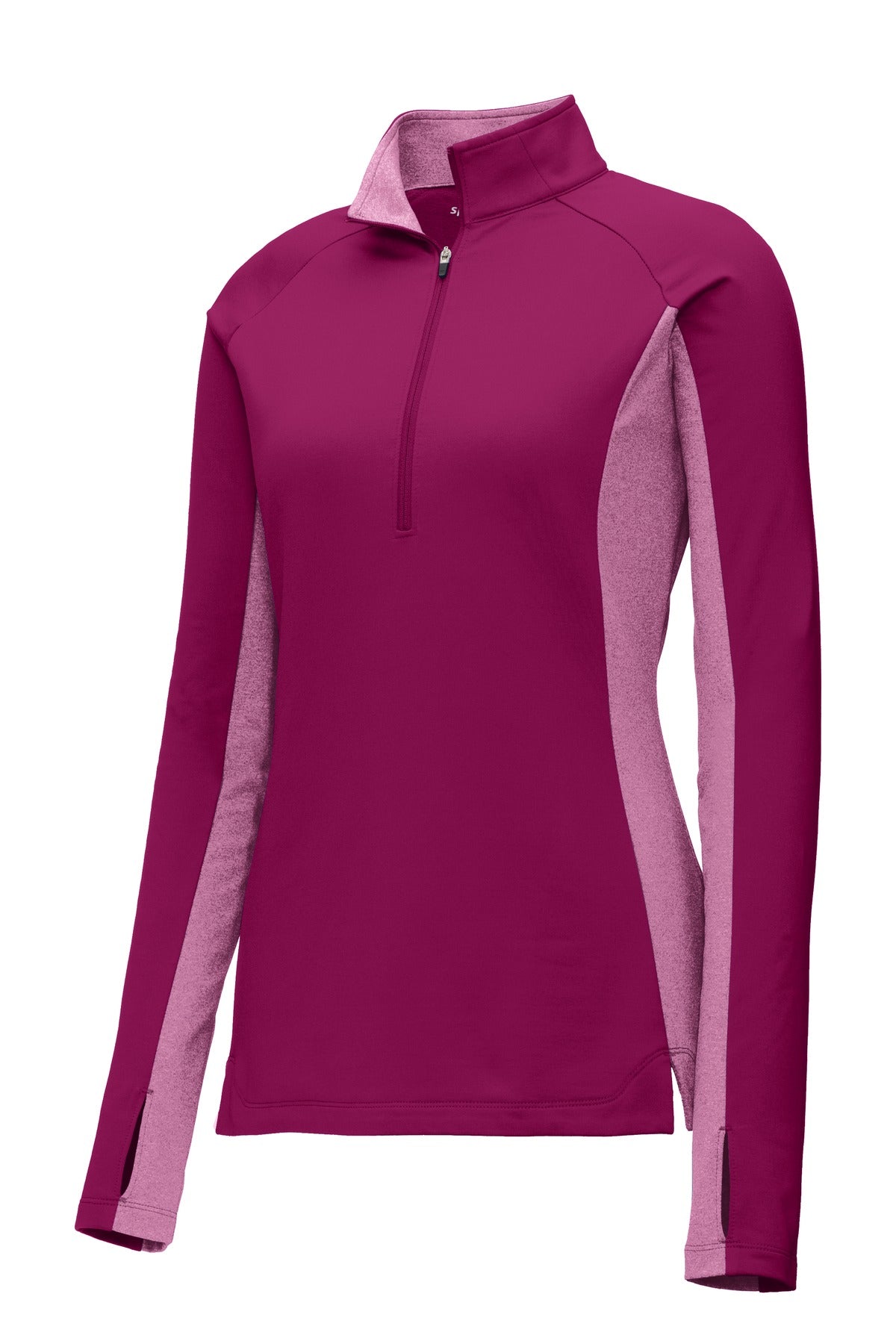 Sport-Tek Women's Sport-Wick Stretch Contrast 1/4-Zip Pullover LST854