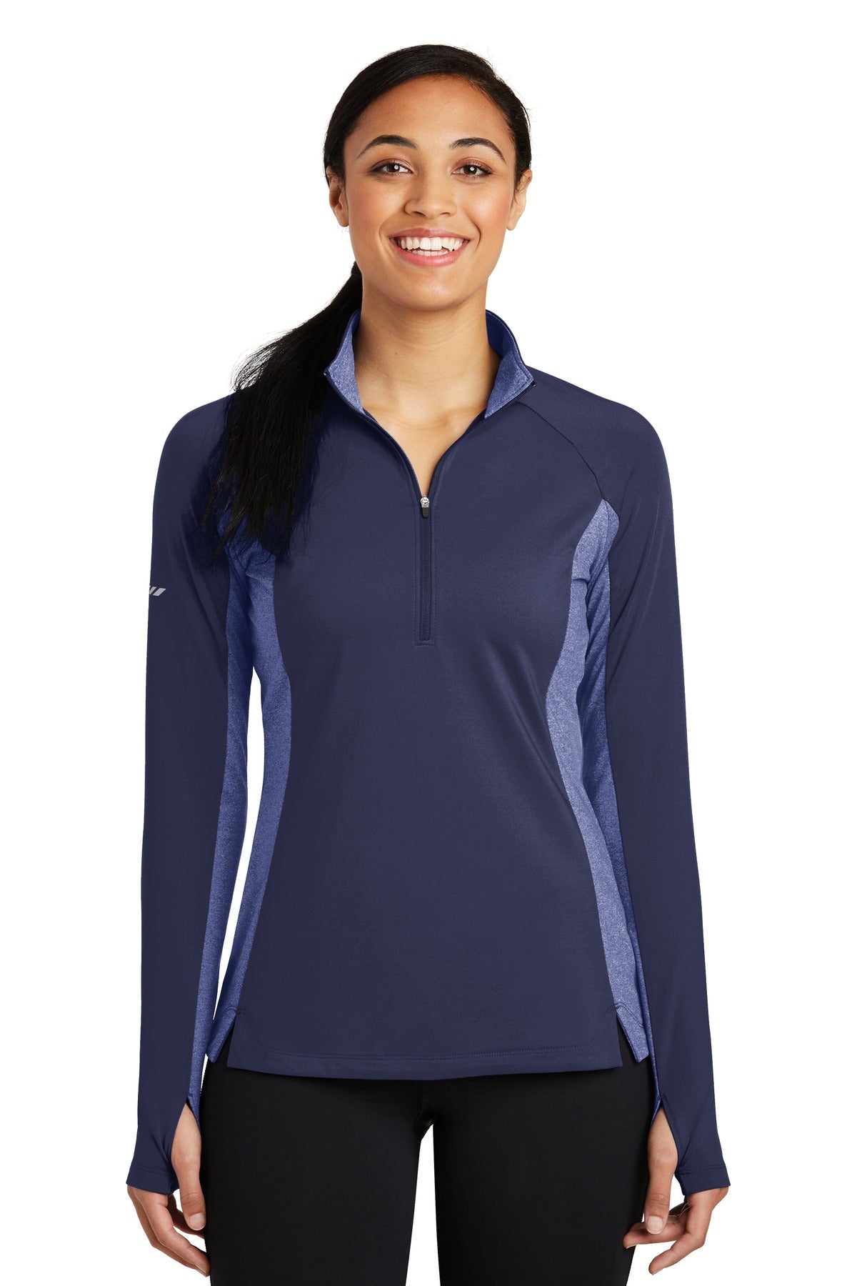 Sport-Tek Women's Sport-Wick Stretch Contrast 1/4-Zip Pullover LST854