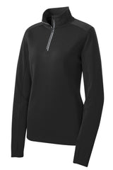 Sport-Tek Women's Sport-Wick Textured 1/4-Zip Pullover LST860