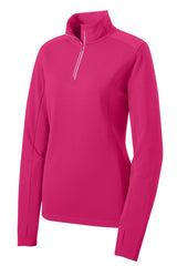 Sport-Tek Women's Sport-Wick Textured 1/4-Zip Pullover LST860
