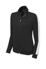 Sport-Tek  Ladies Tricot Sleeve Stripe Track Jacket LST94