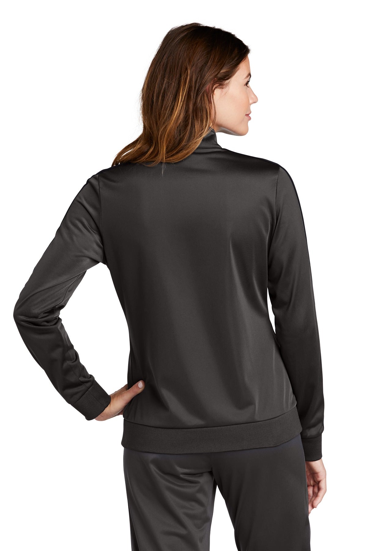 Sport-Tek  Ladies Tricot Sleeve Stripe Track Jacket LST94