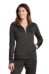 Sport-Tek  Ladies Tricot Sleeve Stripe Track Jacket LST94