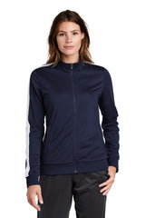 Sport-Tek  Ladies Tricot Sleeve Stripe Track Jacket LST94
