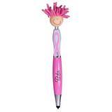 MopToppers Breast Cancer Awareness Screen Cleaner With Stylus Pen - PL-1725