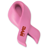 Pink Breast Cancer Awareness Ribbon Shape Stress Ball - SB490