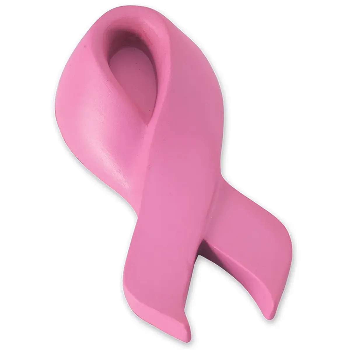 Pink Breast Cancer Awareness Ribbon Shape Stress Ball - SB490