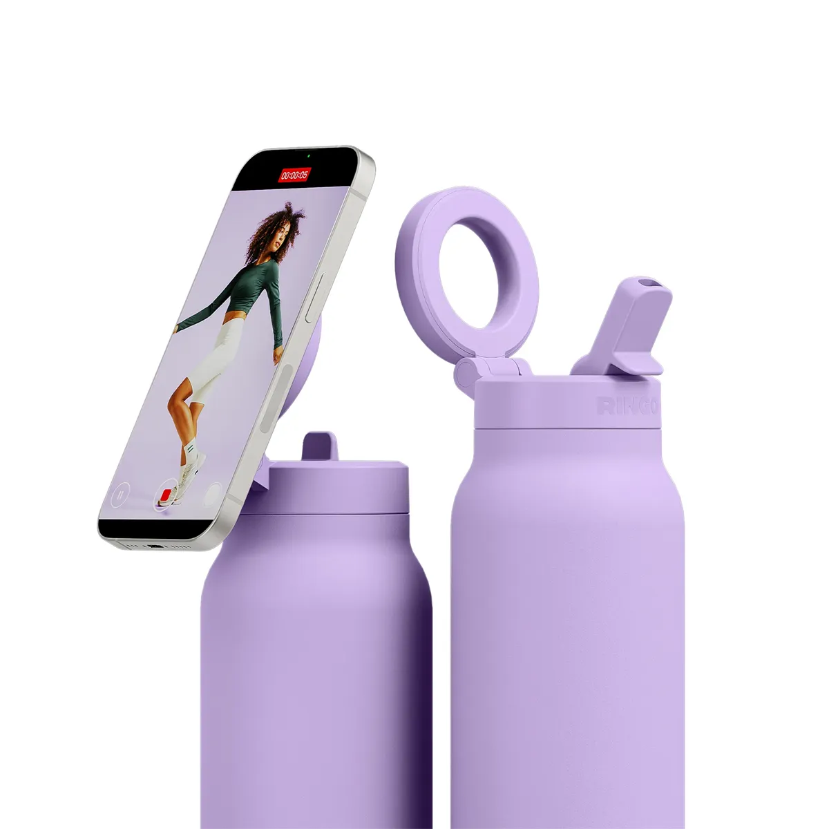 RINGO Pro Water Bottle with Magnetic Booster Ring - 32 Oz. - 102995