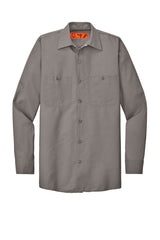 Red Kap Long Size Long Sleeve Industrial Work Shirt SP14LONG