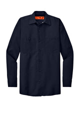 Red Kap Long Size Long Sleeve Industrial Work Shirt SP14LONG