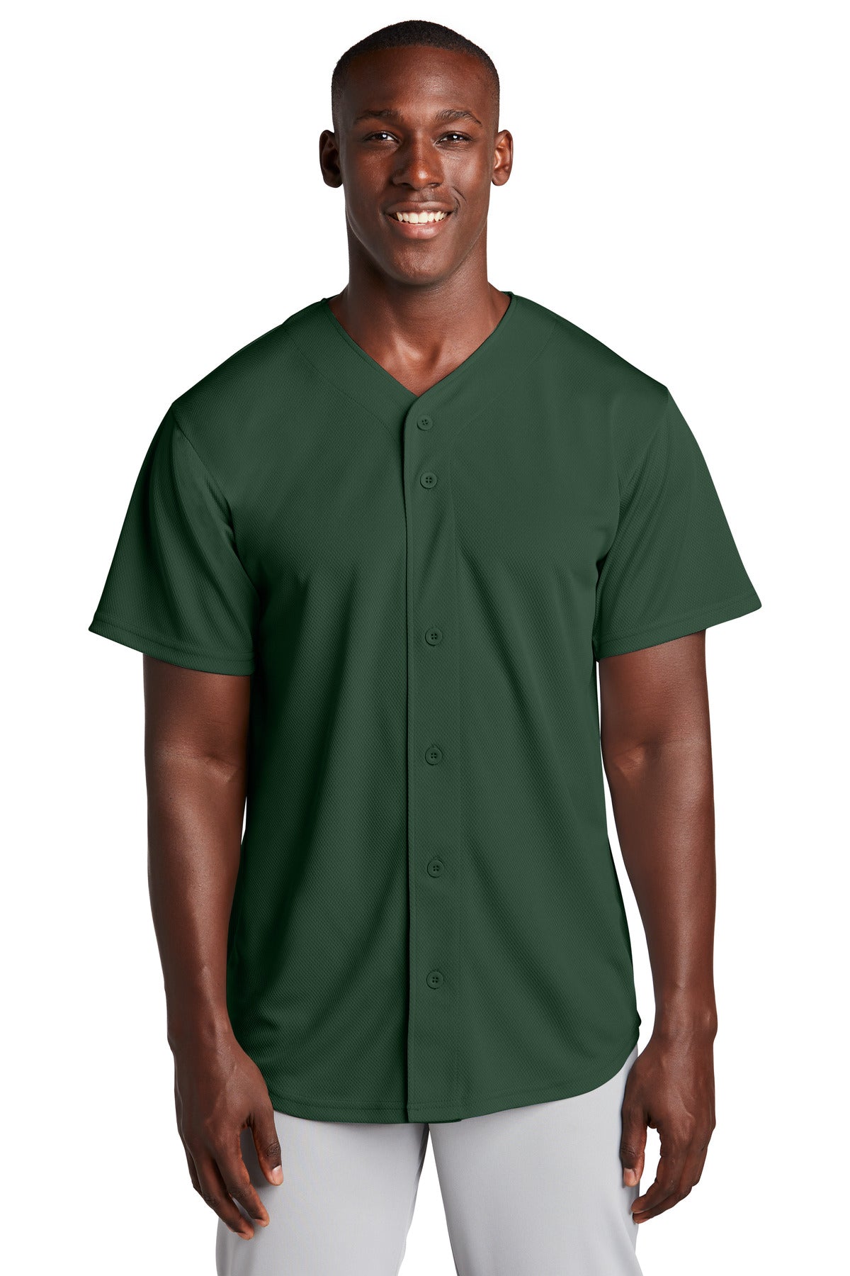 Sport-Tek PosiCharge Tough Mesh Full-Button Jersey ST220