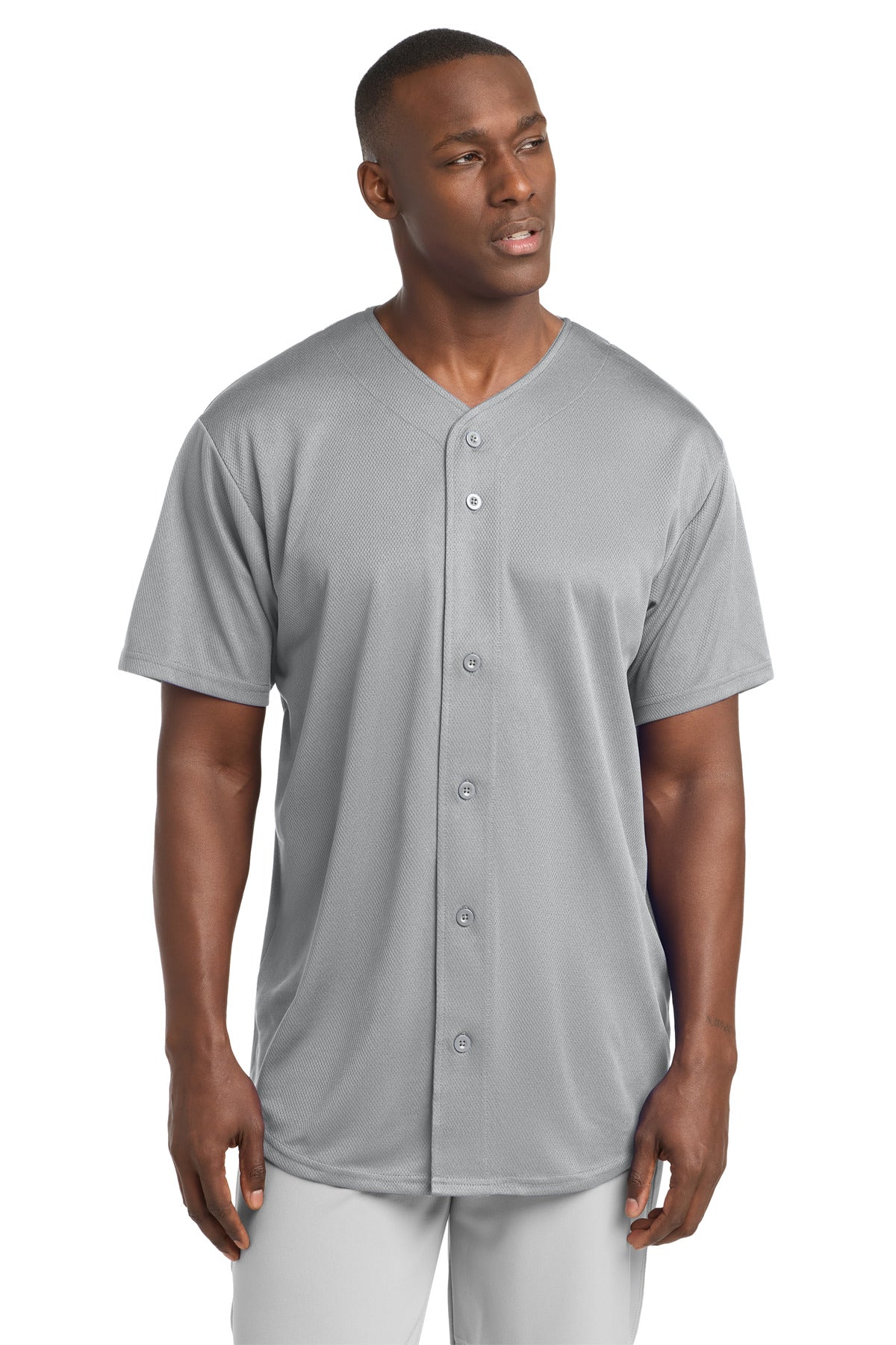 Sport-Tek PosiCharge Tough Mesh Full-Button Jersey ST220