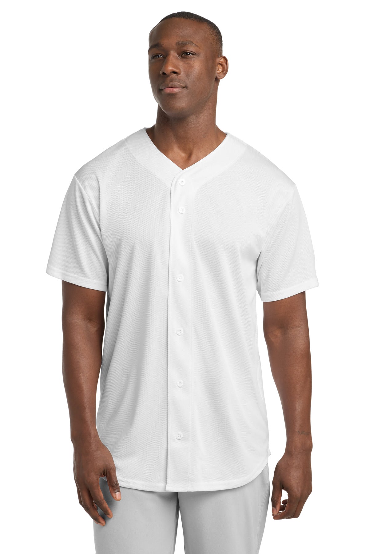 Sport-Tek PosiCharge Tough Mesh Full-Button Jersey ST220
