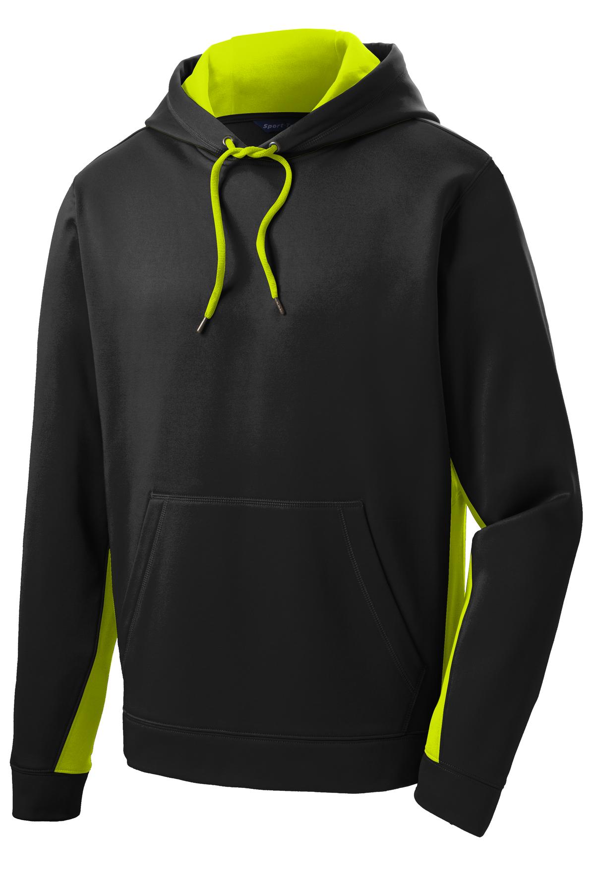 Sport-Tek Sport-Wick Fleece Colorblock Hooded Pullover ST235