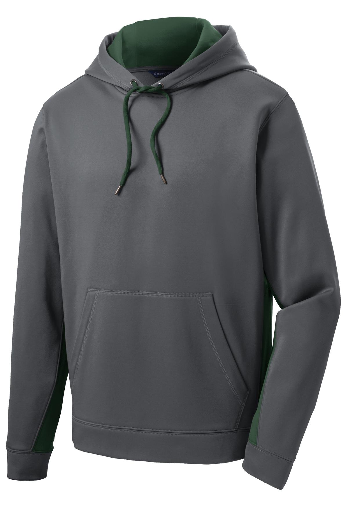 Sport-Tek Sport-Wick Fleece Colorblock Hooded Pullover ST235
