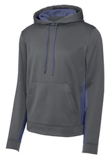 Sport-Tek Sport-Wick Fleece Colorblock Hooded Pullover ST235
