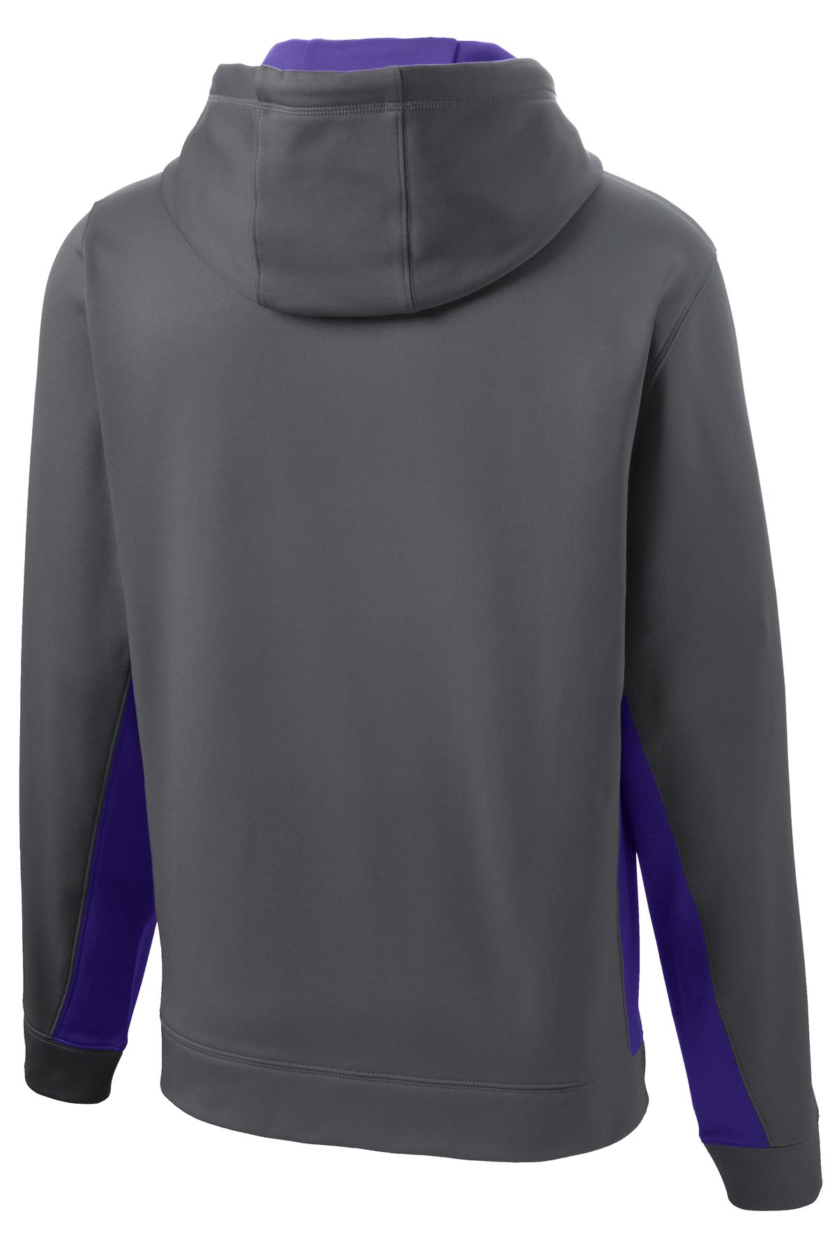 Sport-Tek Sport-Wick Fleece Colorblock Hooded Pullover ST235