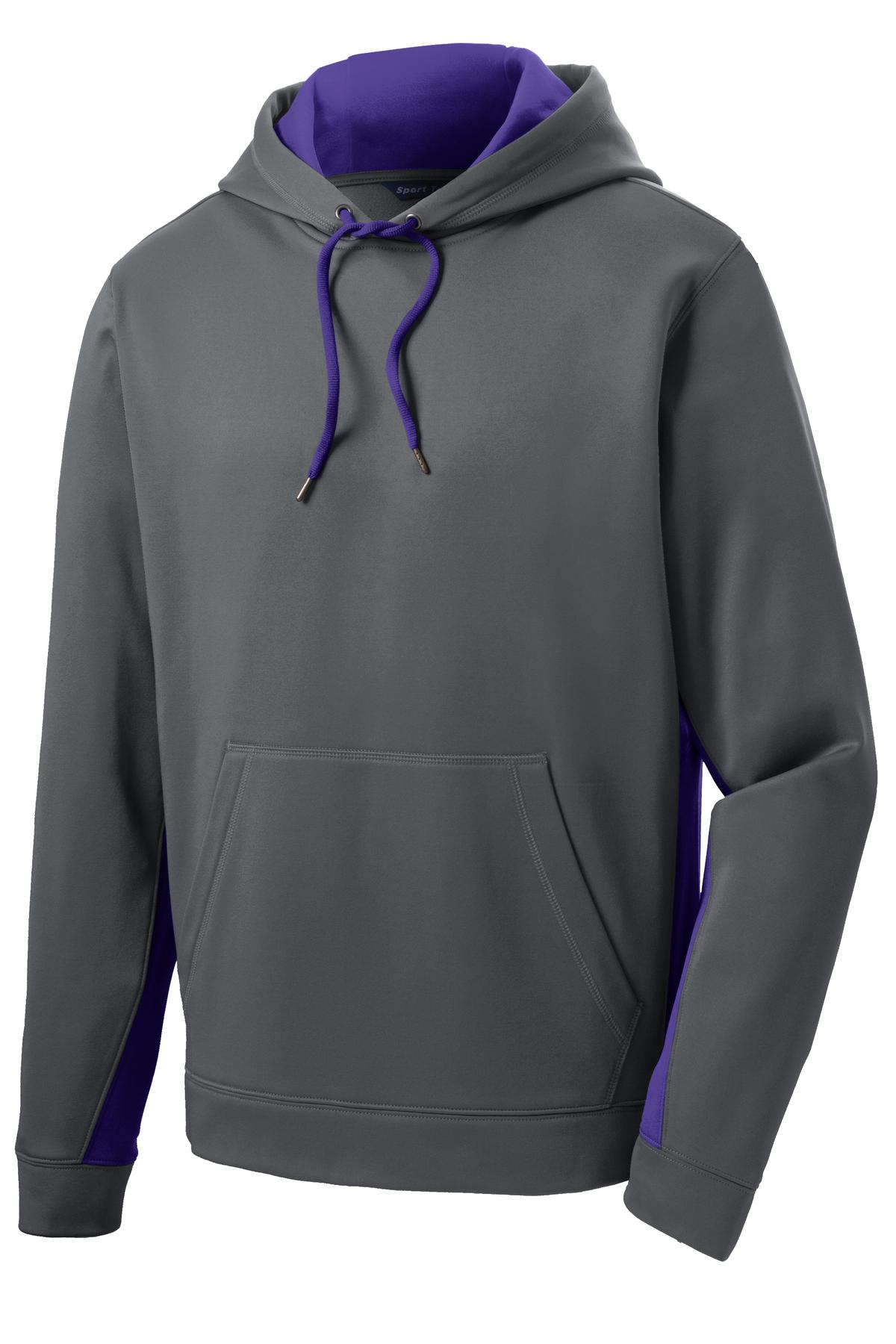 Sport-Tek Sport-Wick Fleece Colorblock Hooded Pullover ST235