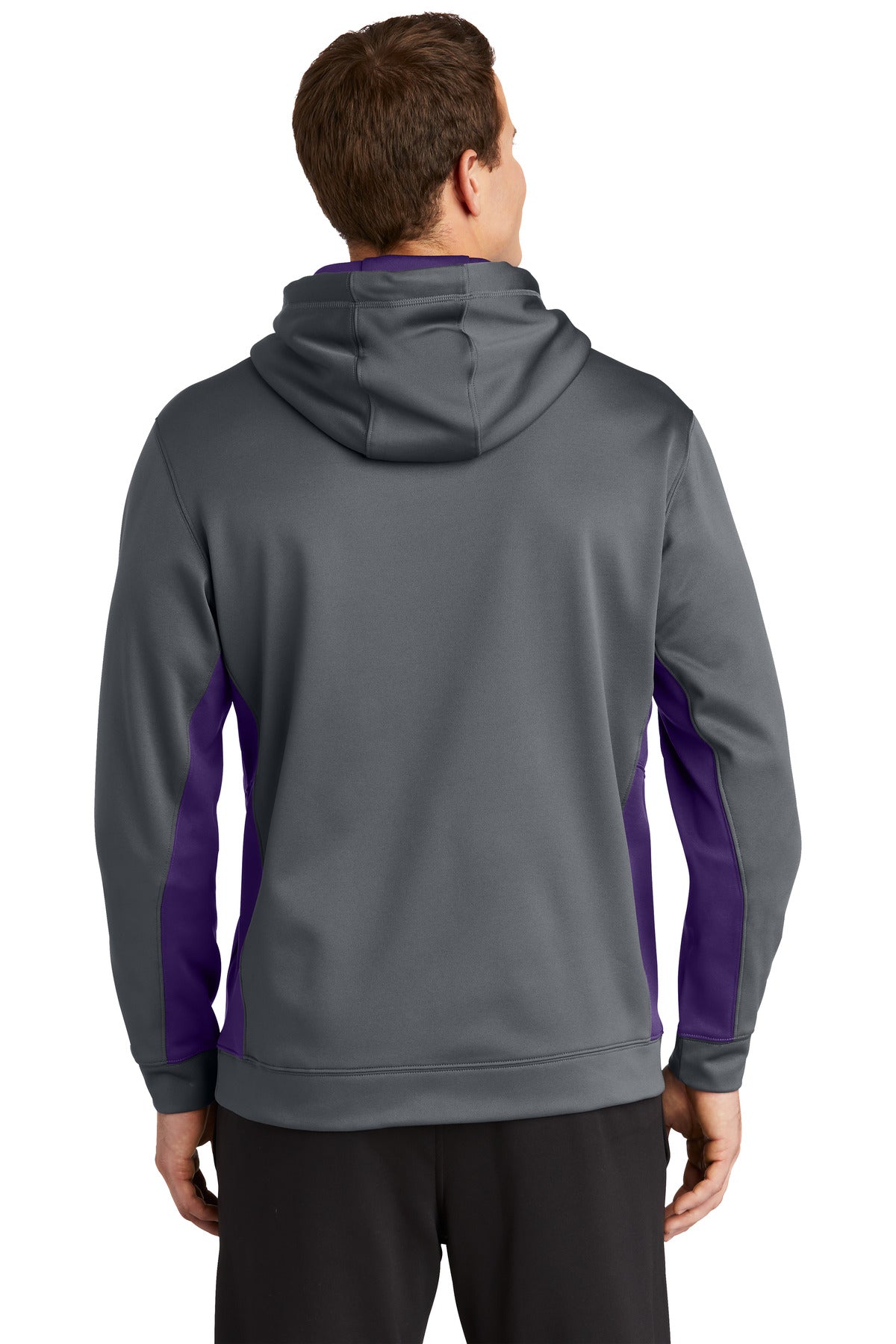 Sport-Tek Sport-Wick Fleece Colorblock Hooded Pullover ST235