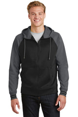 Sport-Tek Sport-Wick Varsity Fleece Full-Zip Hooded Jacket ST236