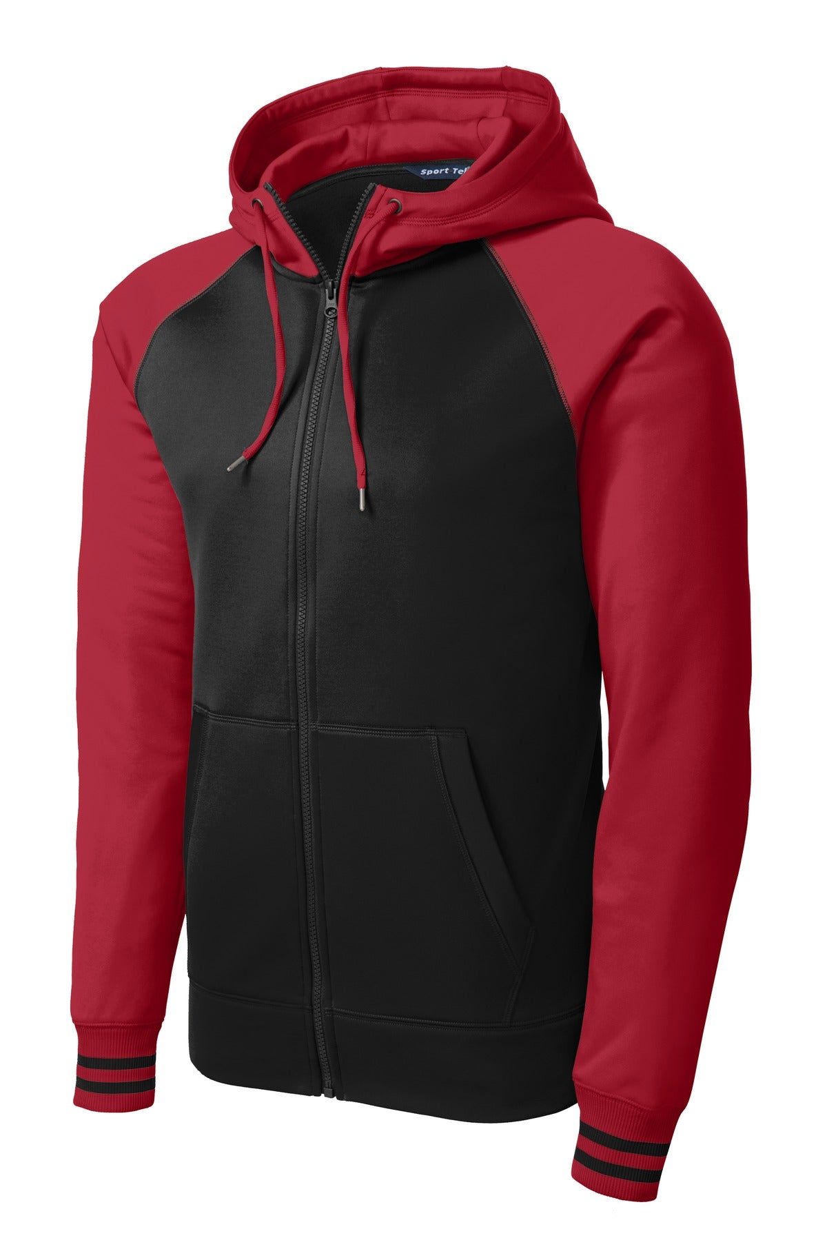 Sport-Tek Sport-Wick Varsity Fleece Full-Zip Hooded Jacket ST236