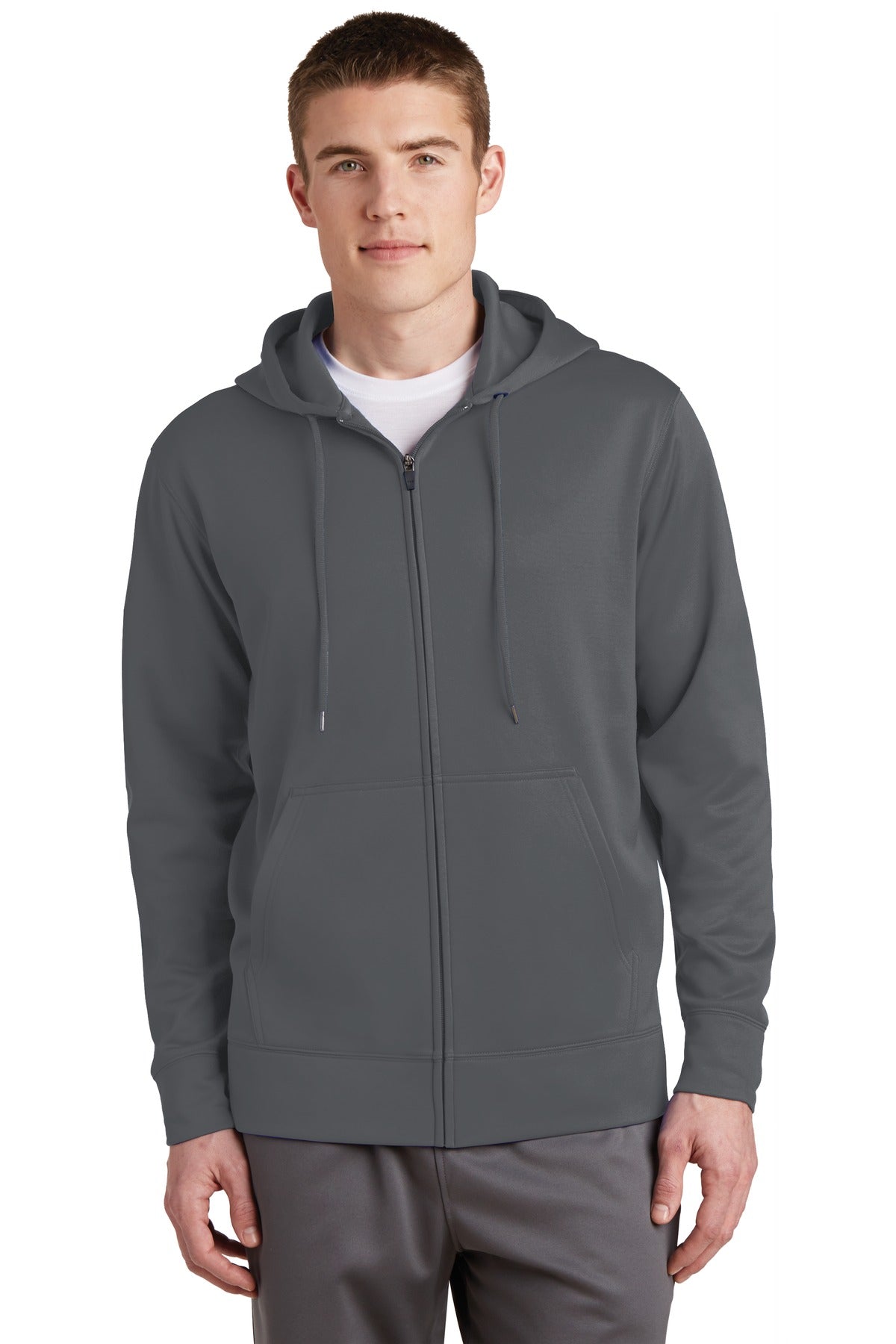 Sport-Tek Sport-Wick Fleece Full-Zip Hooded Jacket ST238