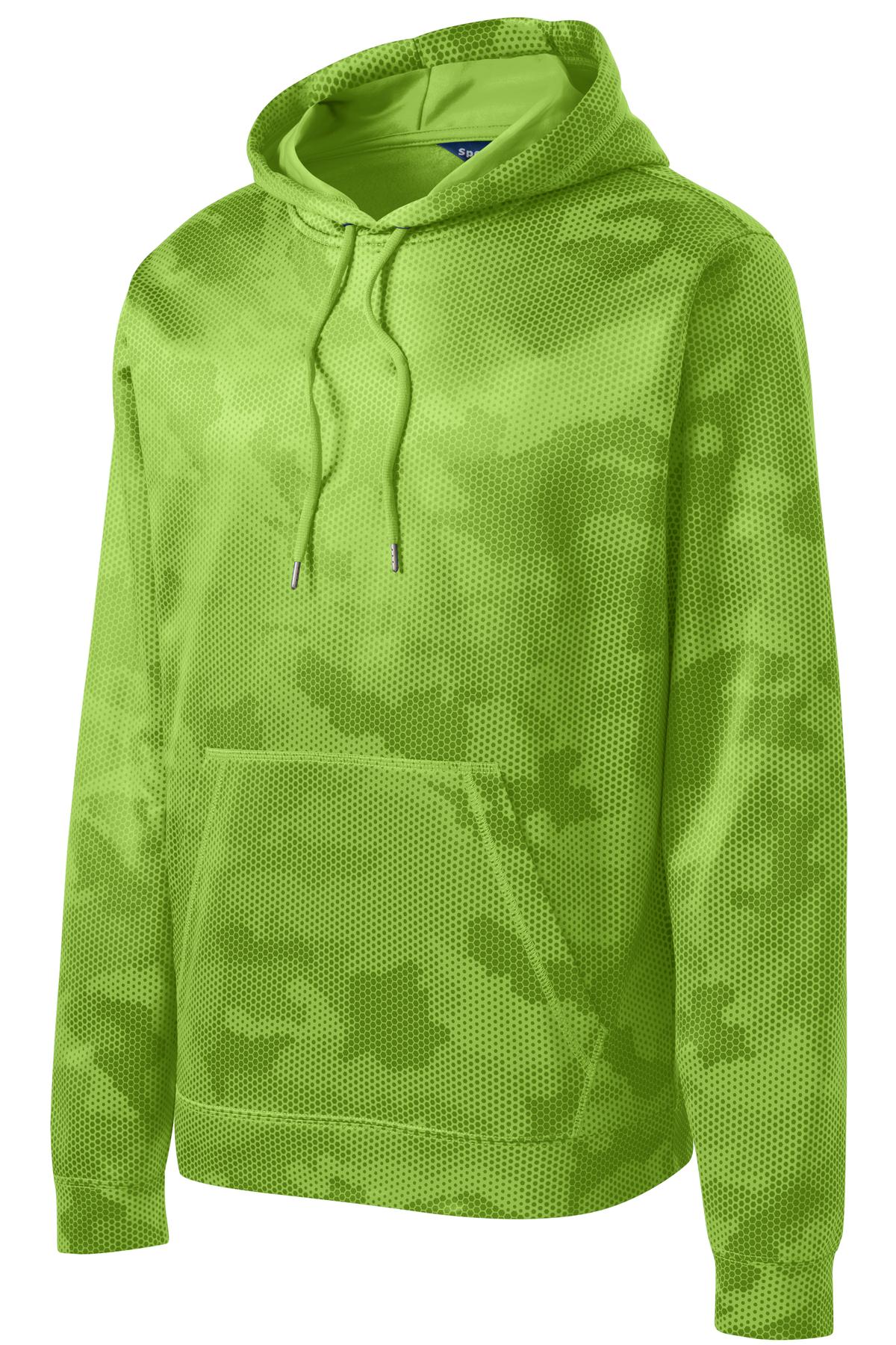 Sport-Tek Sport-Wick CamoHex Fleece Hooded Pullover ST240