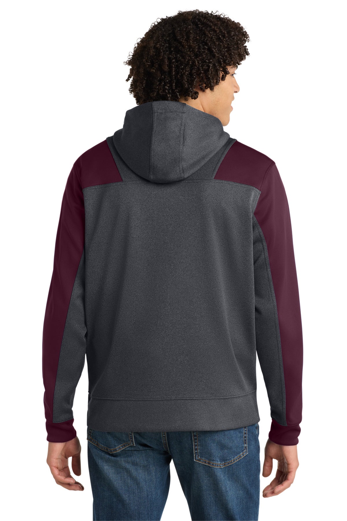 Sport-Tek Tech Fleece Colorblock 1/4-Zip Hooded Sweatshirt ST249