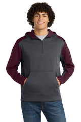 Sport-Tek Tech Fleece Colorblock 1/4-Zip Hooded Sweatshirt ST249