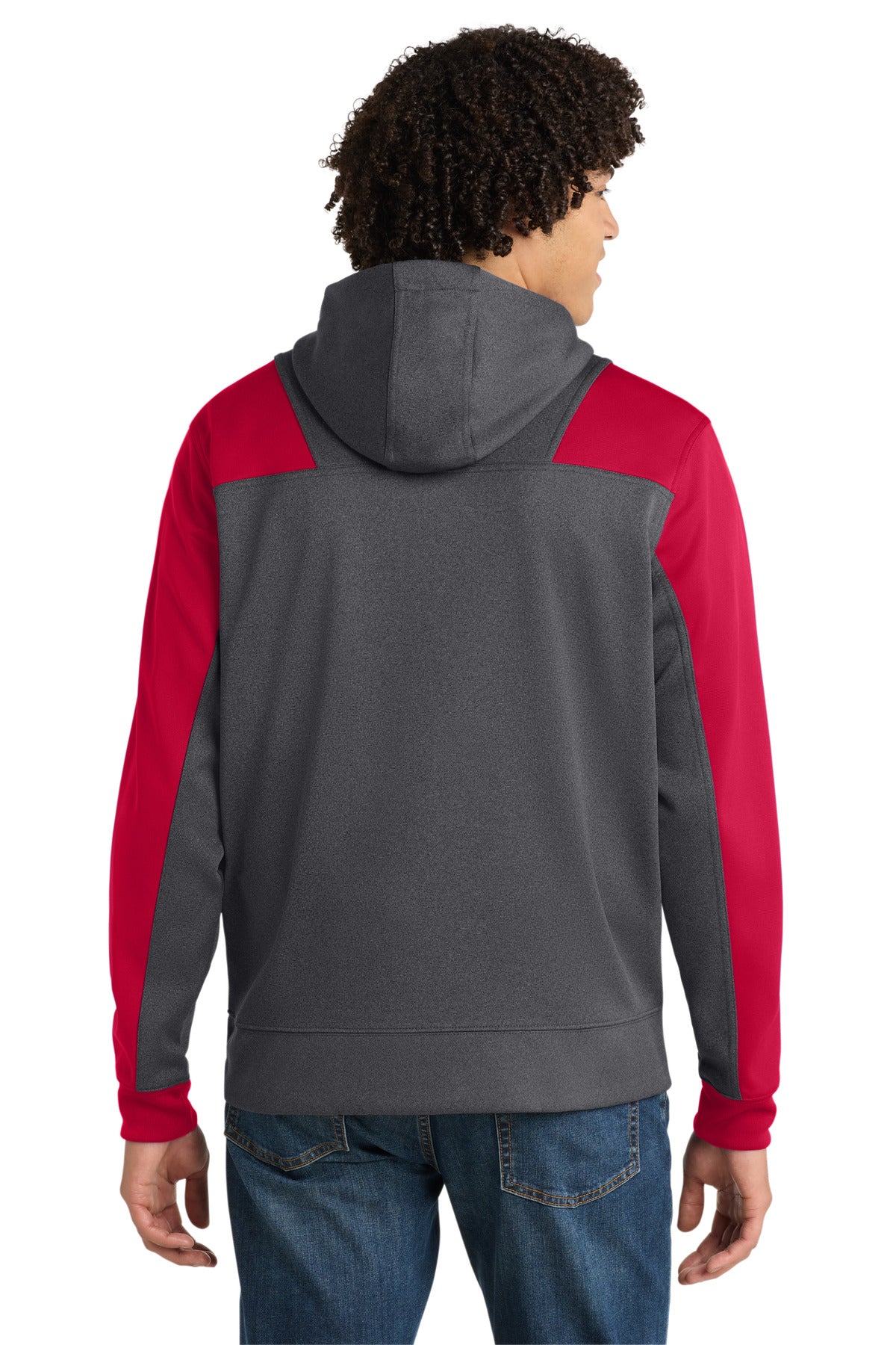 Sport-Tek Tech Fleece Colorblock 1/4-Zip Hooded Sweatshirt ST249