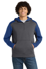 Sport-Tek Tech Fleece Colorblock 1/4-Zip Hooded Sweatshirt ST249