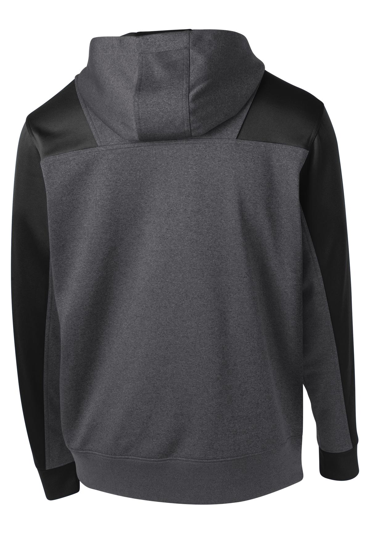 Sport-Tek Tech Fleece Colorblock 1/4-Zip Hooded Sweatshirt ST249