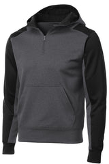Sport-Tek Tech Fleece Colorblock 1/4-Zip Hooded Sweatshirt ST249