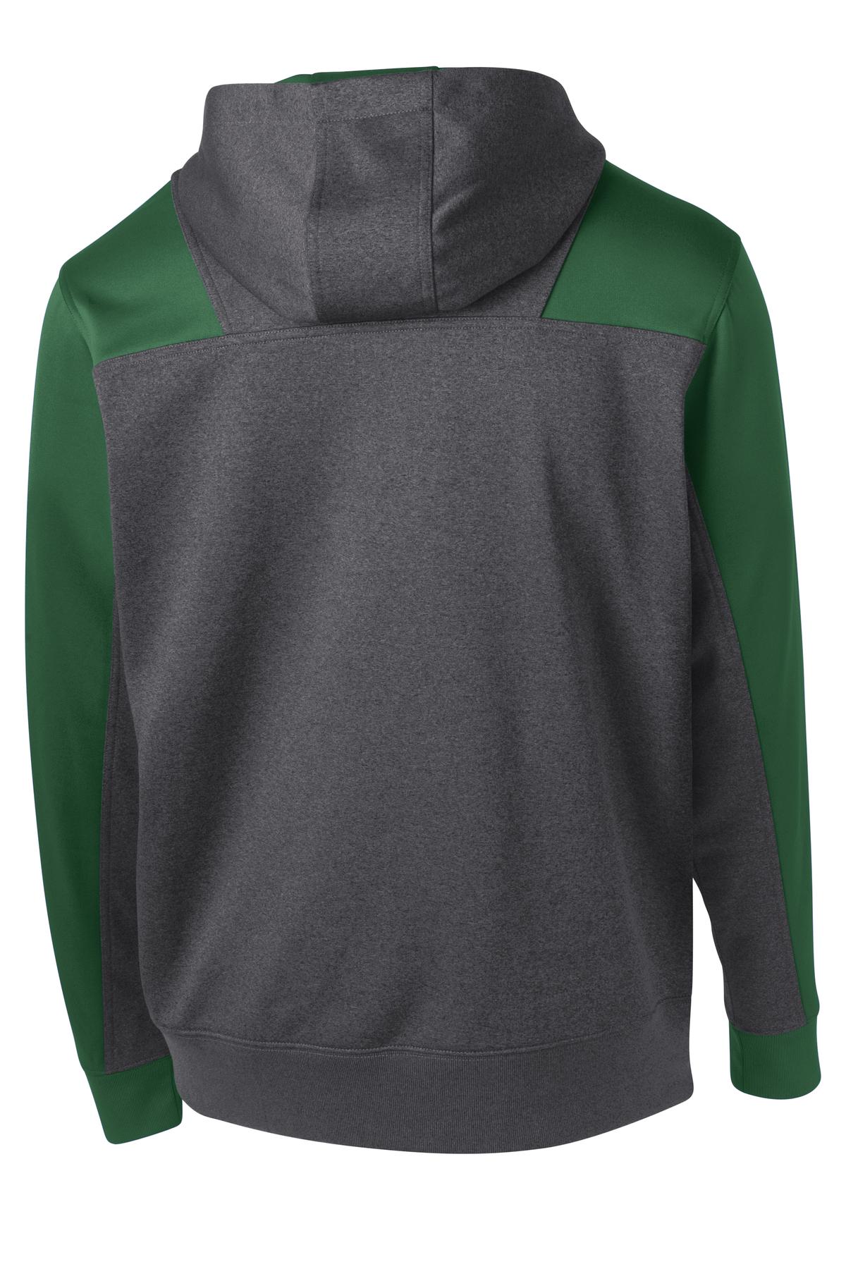 Sport-Tek Tech Fleece Colorblock 1/4-Zip Hooded Sweatshirt ST249