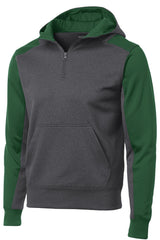 Sport-Tek Tech Fleece Colorblock 1/4-Zip Hooded Sweatshirt ST249