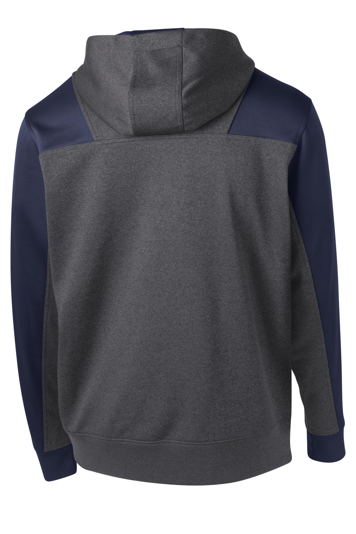 Sport-Tek Tech Fleece Colorblock 1/4-Zip Hooded Sweatshirt ST249