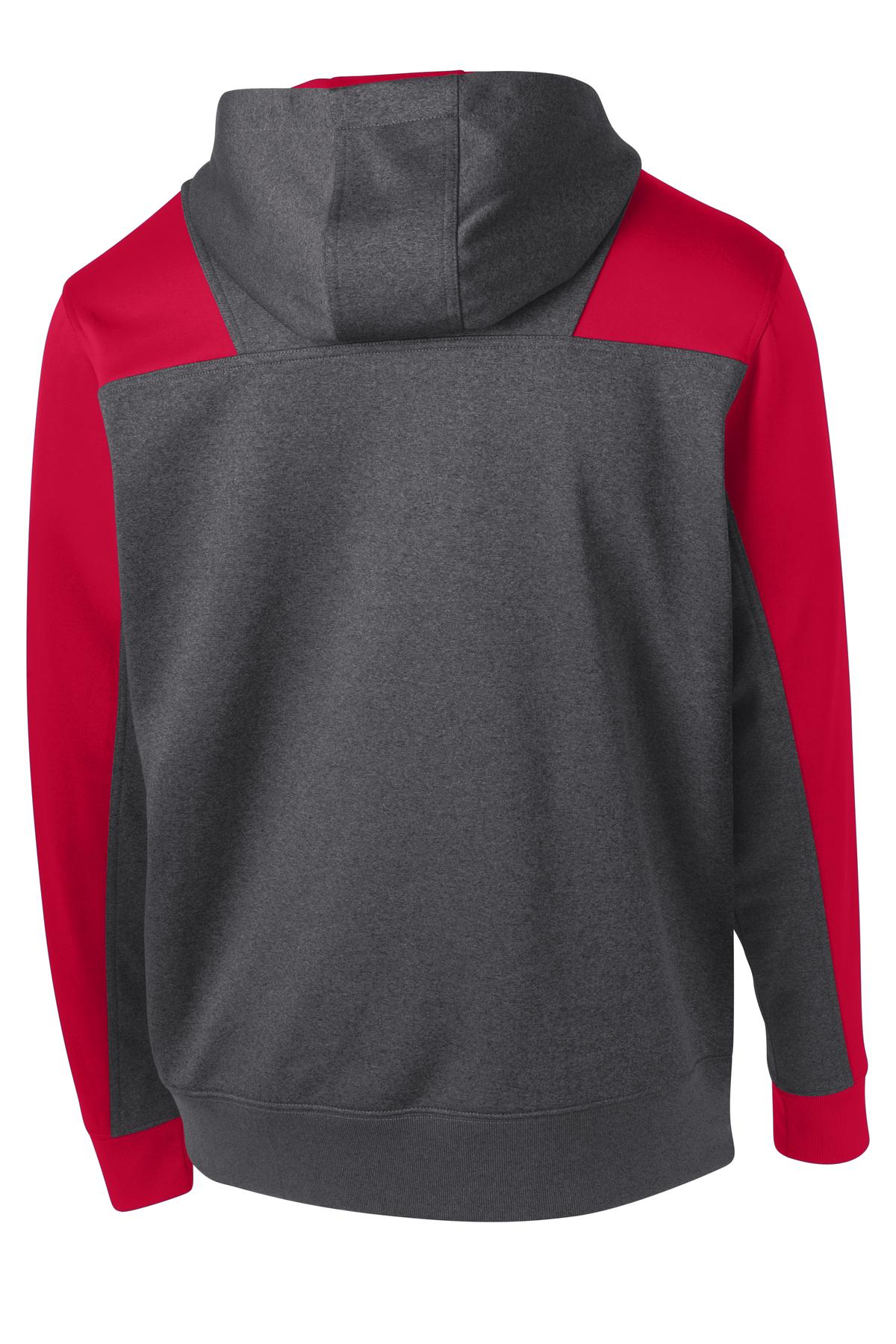 Sport-Tek Tech Fleece Colorblock 1/4-Zip Hooded Sweatshirt ST249