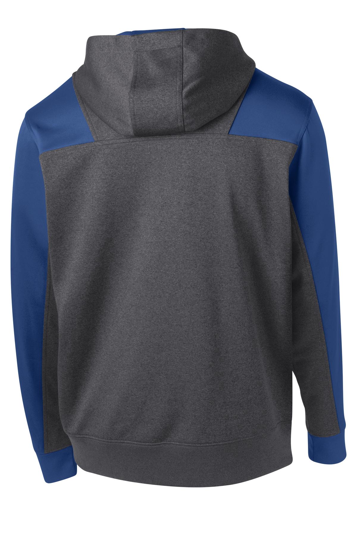 Sport-Tek Tech Fleece Colorblock 1/4-Zip Hooded Sweatshirt ST249